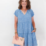 Tiered Flutter Sleeve Dress - TresChicTexas