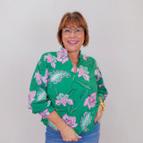 L/S Printed Blouse