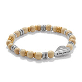 I am Grateful Love Messages Bracelet - TresChicTexas