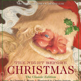 Book cover of 'The Night Before Christmas' with Santa Claus illustration