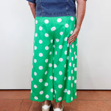 Polka Dot Pull-On Pants W/ Front Pockets