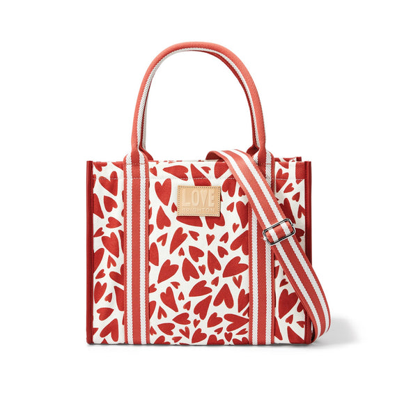 FLIRTY LOVE CANVAS TOTE