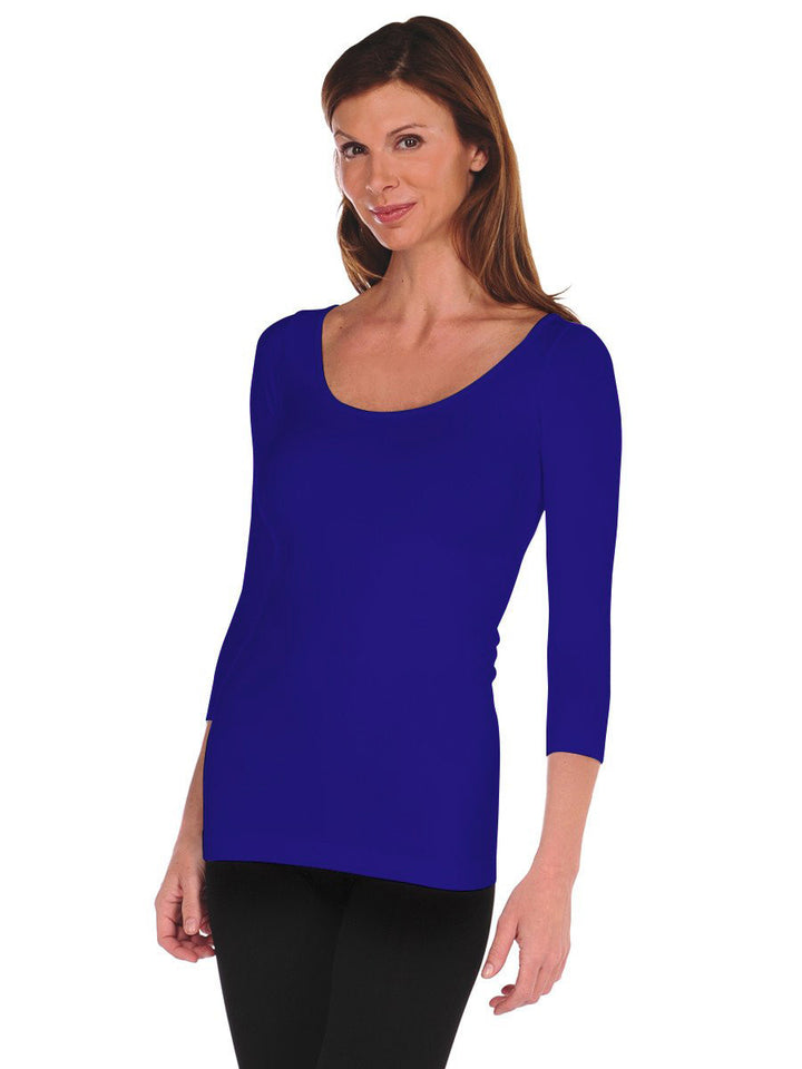 Seamless 3/4 Sleeve Solid Tee