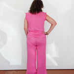 Dream Ruffle V-Neck With Cropped Pant - TresChicTexas
