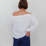 Gauze Ruffled Neckline Top - TresChicTexas