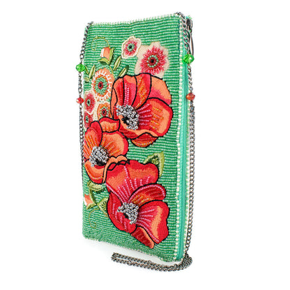 Poppy Field Crossbody Phone Bag