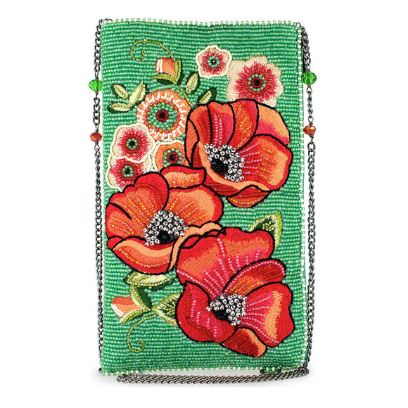 Poppy Field Crossbody Phone Bag