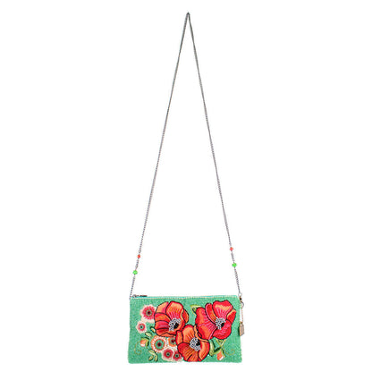 Poppy Field Crossbody Phone Bag