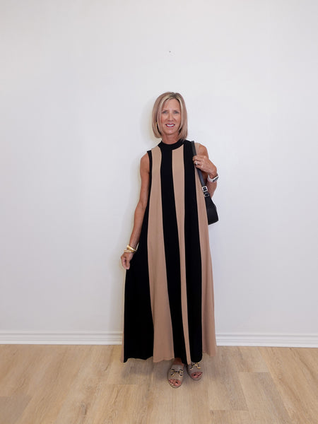 chinese dress ladies Alexandrea Colorblock Maxi Dress – VICI main image 0
