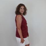 Texas A&M Scattered Abbreviation Button Up Vest
