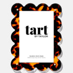 Tortoiseshell magnetic photo frame with 'tart by Taylor' branding on a white background