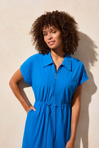S/S Zip Polo Dress