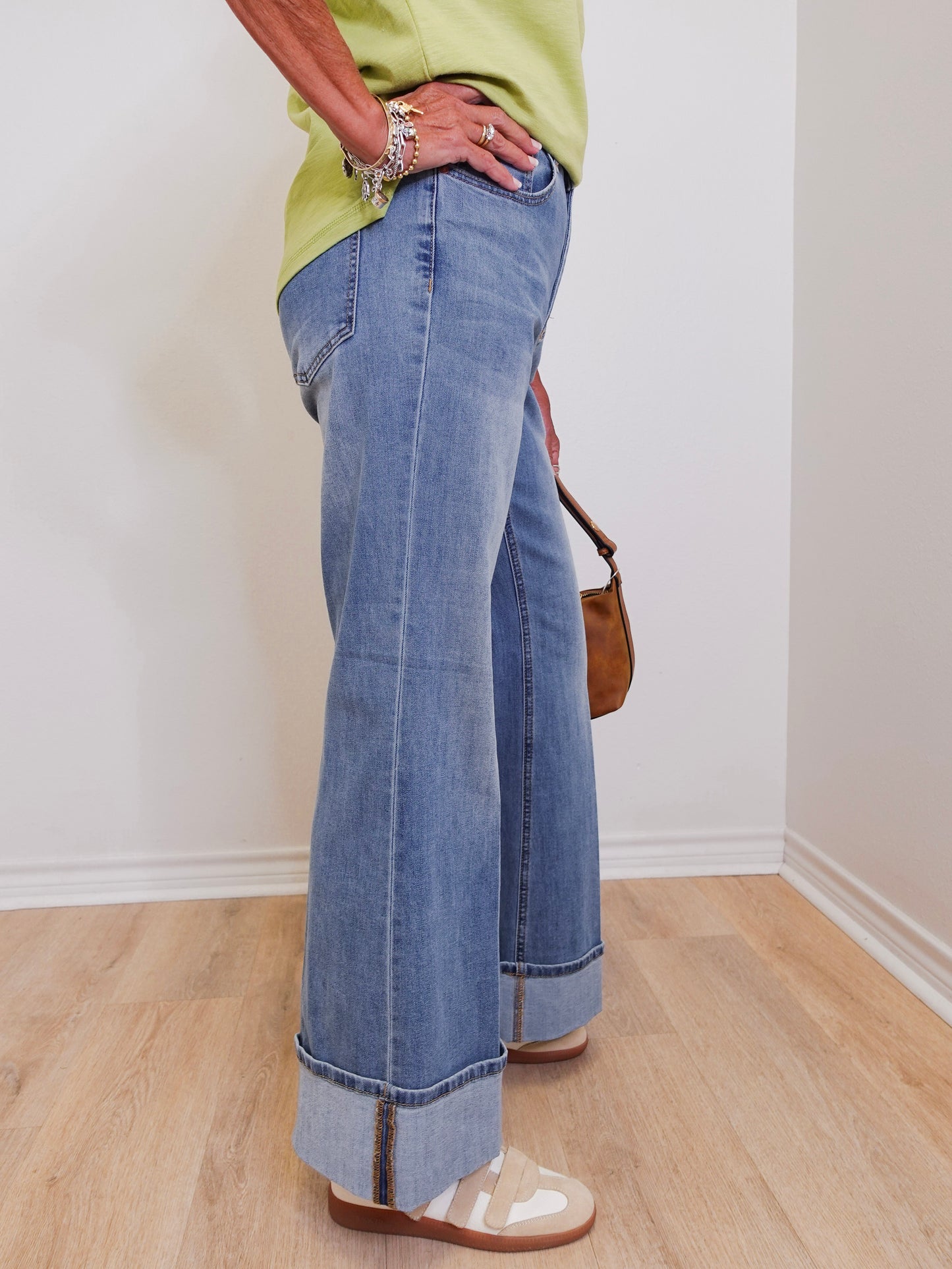 Brooke Palazzo Jeans W/ Cuff