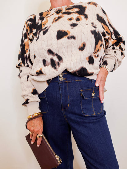 Brooke Trouser Palazzo  W/ Crease