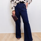 Brooke Trouser Palazzo  W/ Crease