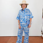 Short Sleeve Button Front Campshirt - TresChicTexas