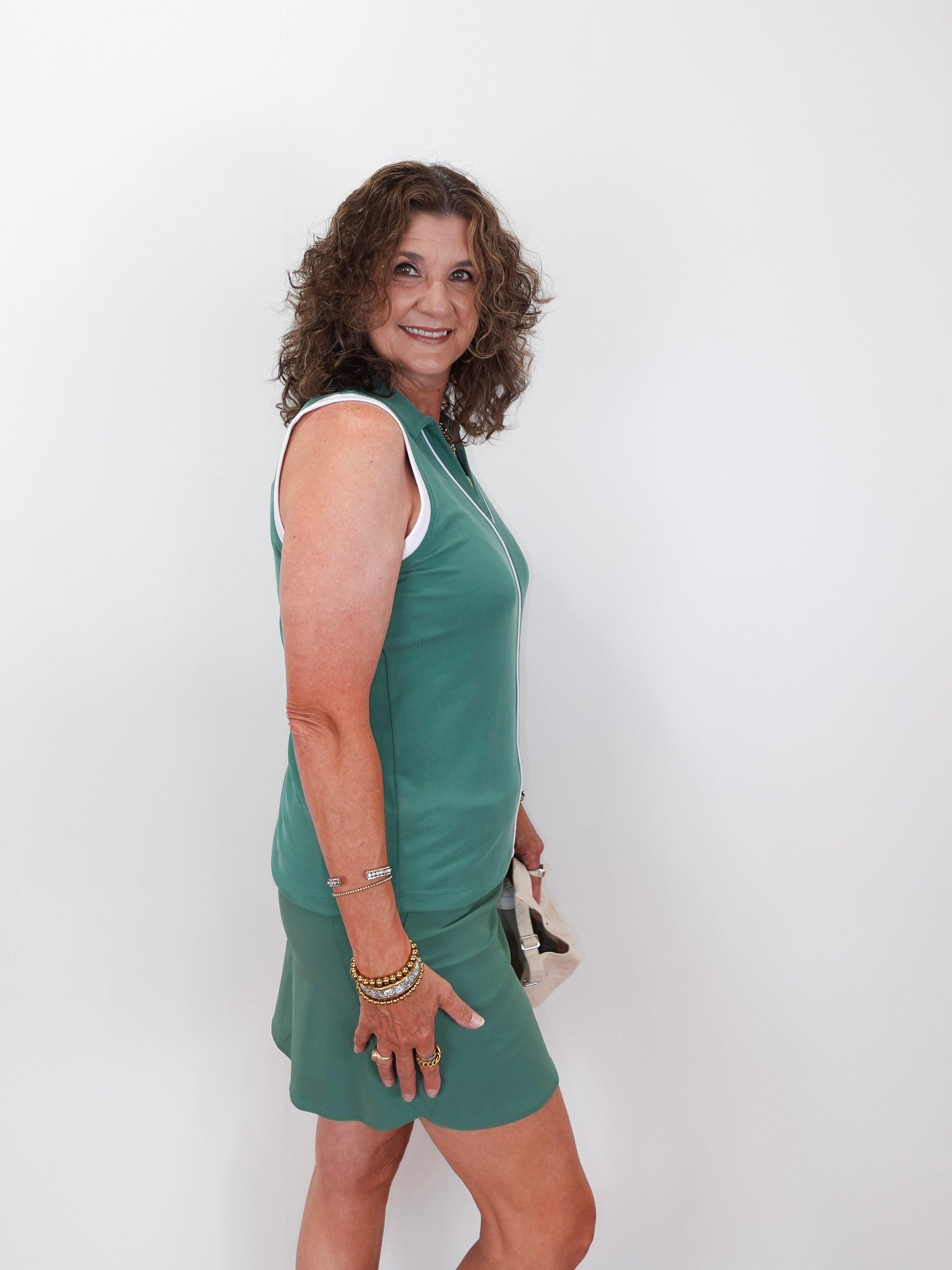 Sleeveless Johnny Collar Top - TresChicTexas