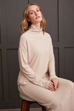 LOOSE FIT DROP SHOULDER FUNNEL NECK TOP