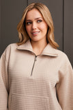 L/S KANGAROO TOP W/ 1/2 ZIPPER