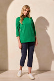 3/4 SLEEVE TUNIC W/ POCKETS