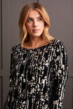 L/S SEQUIN LINED DRESS