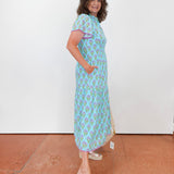 Lavender Blooms Midi Dress