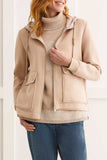 HOODED ZIP UP JACKET  W/ POCKETS