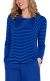 L/S DROP SHOULDER KNIT TOP