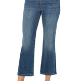 GIA CROP FLARE W/ EXPOSED BUTTON
