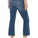 GIA CROP FLARE W/ EXPOSED BUTTON