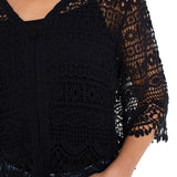 SHORT SLEEVE LACE BOLERO