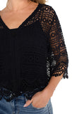 SHORT SLEEVE LACE BOLERO