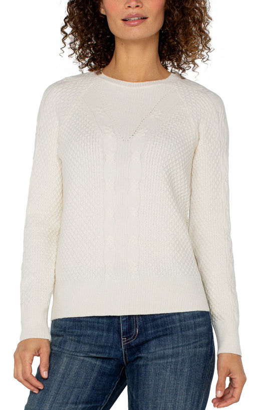 L/S Crew Neck Raglan Sweater