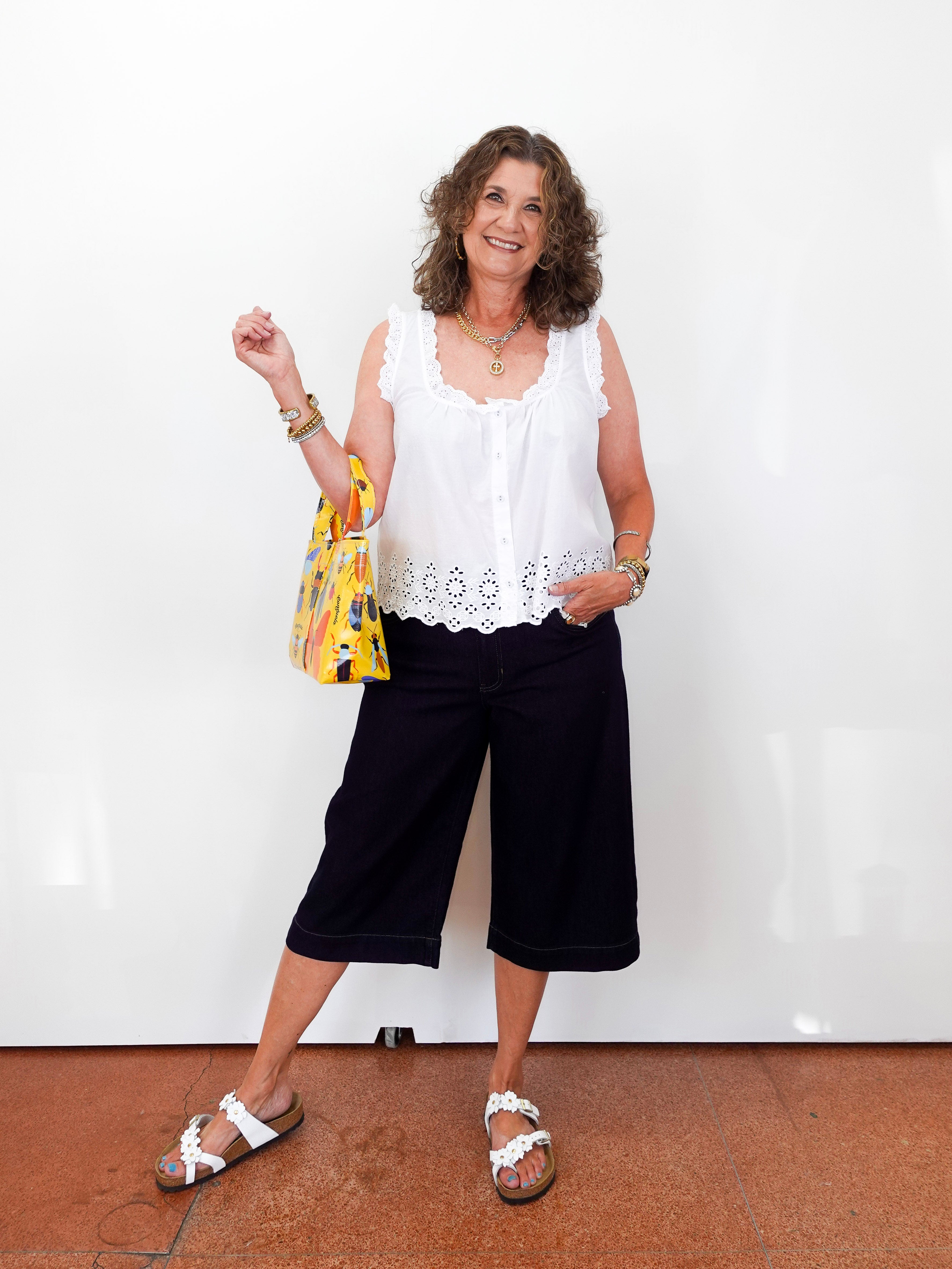 Rosabel Sleeveless Eyelet Top - TresChicTexas