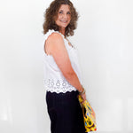 Rosabel Sleeveless Eyelet Top - TresChicTexas