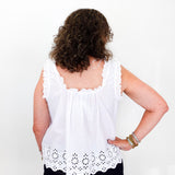 Rosabel Sleeveless Eyelet Top - TresChicTexas