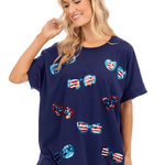 Americana Sparkle Shades Tee - TresChicTexas