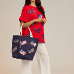 Americana Sparkle Bow Tee - TresChicTexas