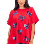 Americana Sparkle Bow Tee - TresChicTexas