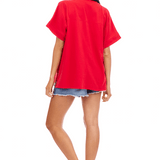 Americana Sparkle Bow Tee - TresChicTexas