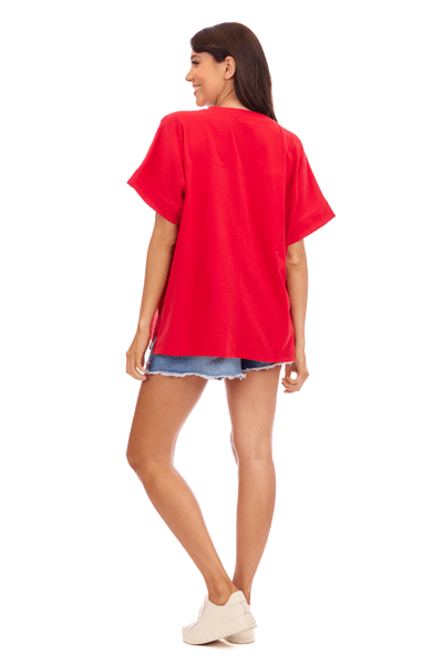 Americana Sparkle Bow Tee - TresChicTexas