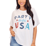 Americana Sparkle Party In The USA Tee - TresChicTexas