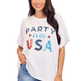 Americana Sparkle Party In The USA Tee - TresChicTexas