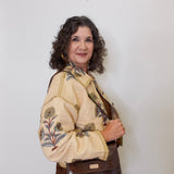 Lurex Block Print Jacket
