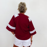Texas A&M Oversized Gingham Jersey Tee