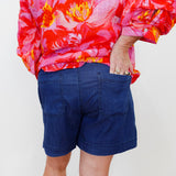 Audrey Jogger Denim Short - TresChicTexas