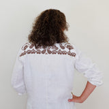 Jaden Linen Trapunto Chore Jacket