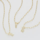 TOGGLE GOLD INITIAL NECKLACE