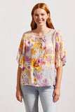 BLOUSE W/ FRILL SLEEVE
