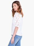 EYELET SLEEVES BUTTON UP TOP